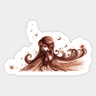 Windswept Princess Sticker